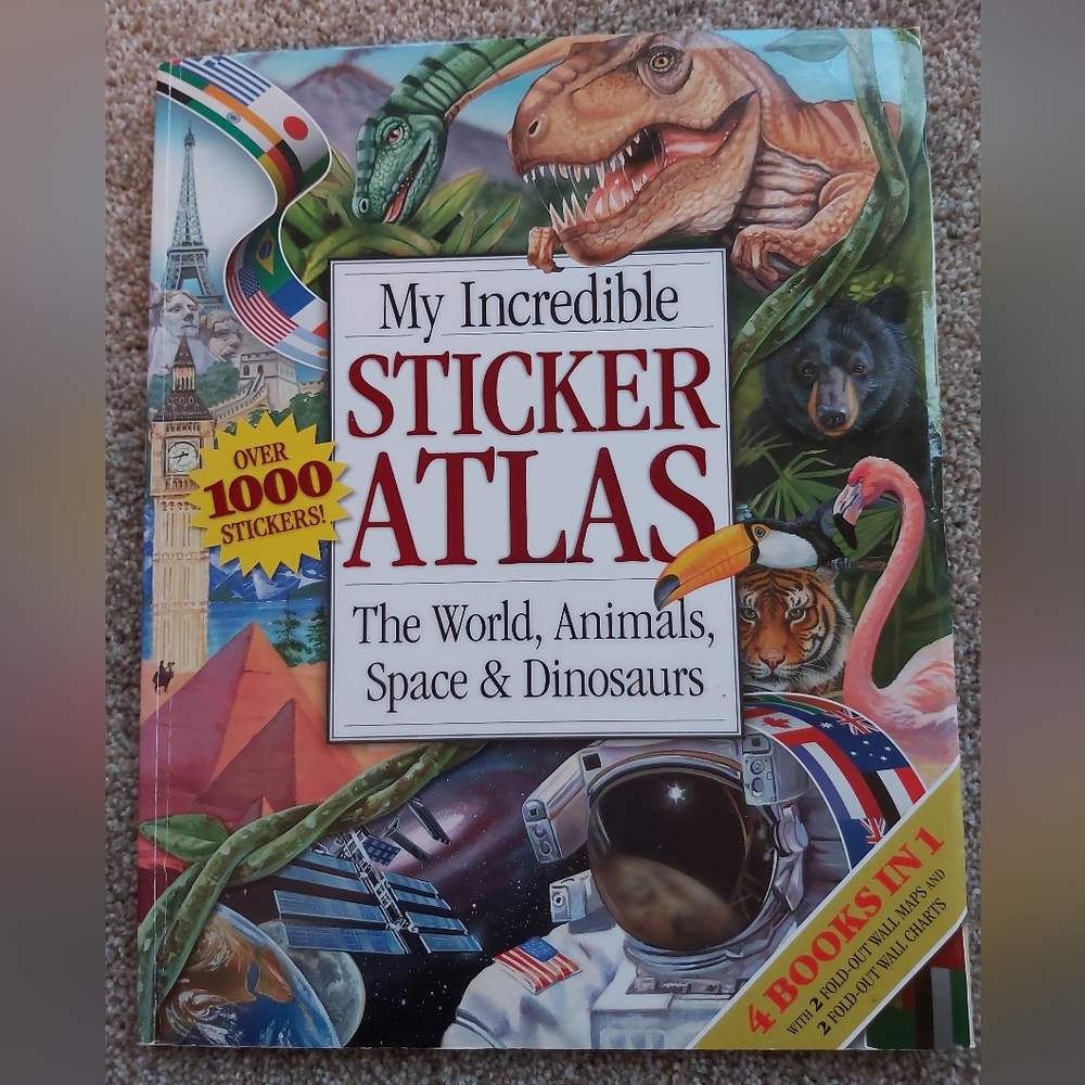 My Incredible Sticker Atlas Activity Book For Kids